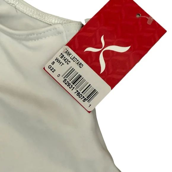 Capezio White Tank Leotard TB142C Size S Child Ballet Dance - Picture 4 of 5